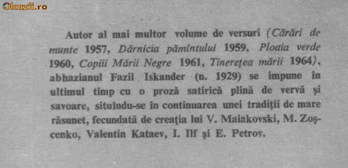 Fazil Iskander - Zodia Kozloturului Fazil Iskander - Zodia Kozloturului