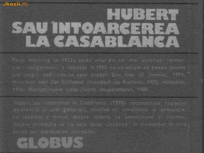 Peter Hartling - Hubert sau intoarcerea la Casablanca