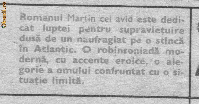 William Golding - Martin cel avid William Golding - Martin cel avid