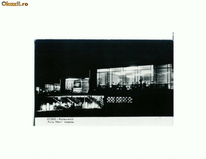 CP174-96 Eforie -Restaurantul Perla Marii, noaptea-circulata1961