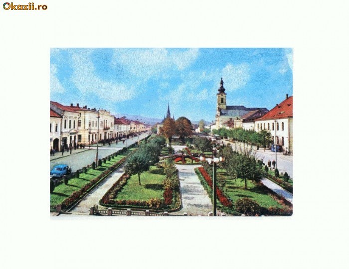 CP175-86 Sighetul Marmatiei. Vedere generala -circulata1985