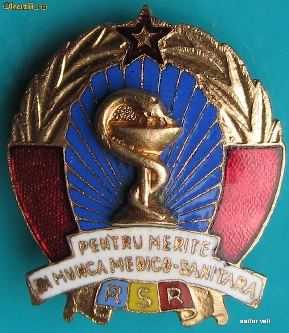 insigna sanitara RSR insigna sanitara RSR