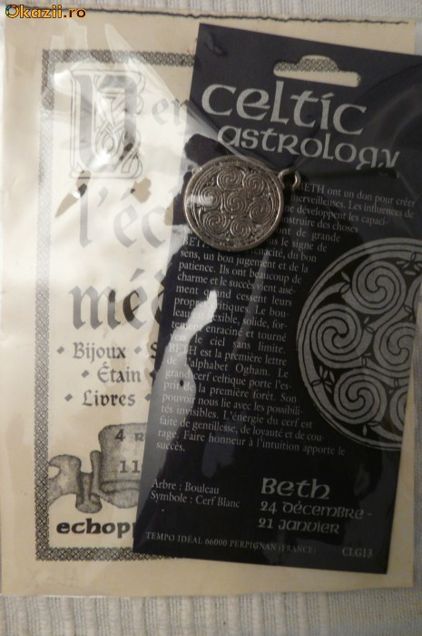 medalion astrologic celtic beth