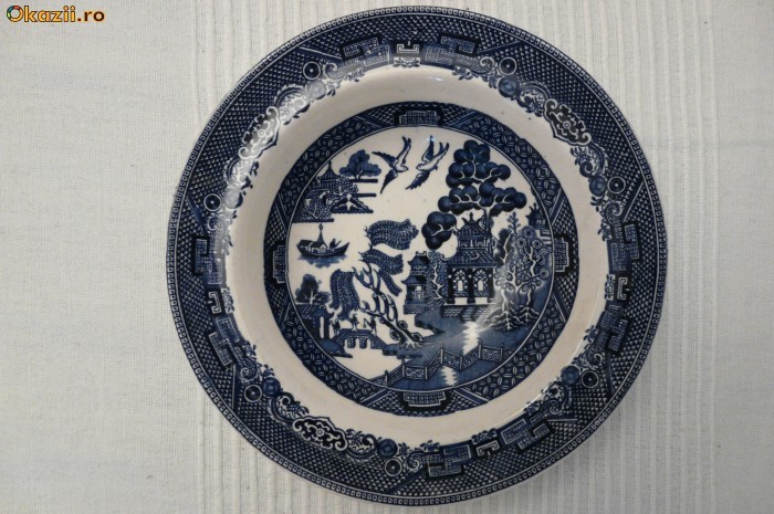 castron portelan Willow, hand engraving, Anglia