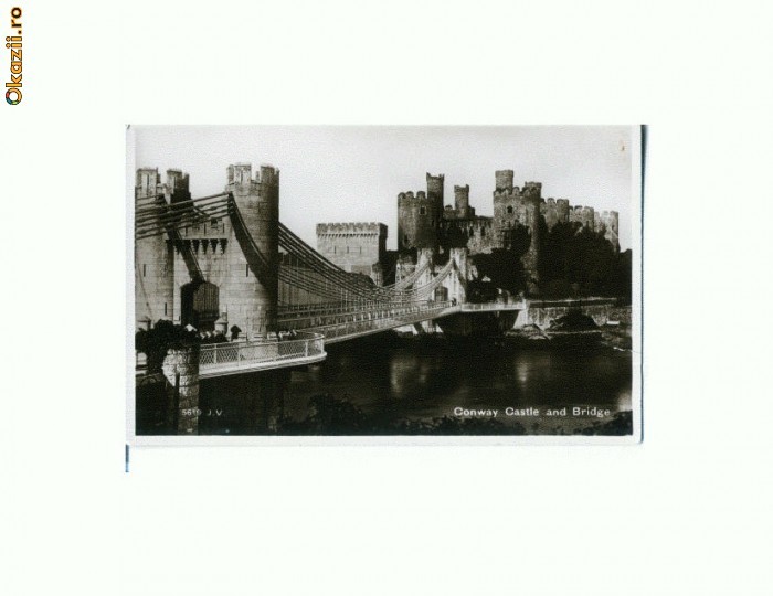 CP178-63 Conway Castle and Bridge (Marea Britanie)-necirculata CP178-63 Conway Castle and Bridge (Marea Britanie)-necirculata