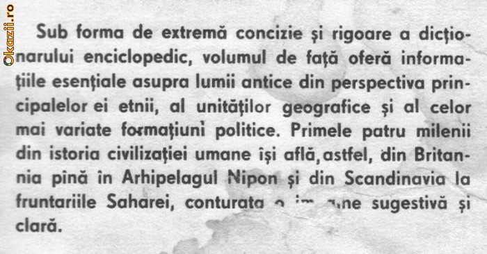 Horia C Matei - Mic dictionar al lumii antice