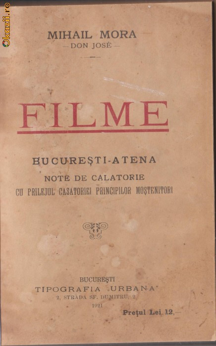 Bucuresti-Atena : casatoria principilor mostenitori (ed.1921)