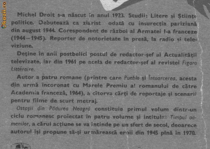 Michel Droit - Ostasii din Padurea Neagra Michel Droit - Ostasii din Padurea Neagra