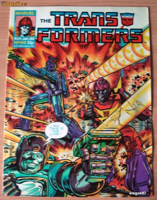 Transformers #148 Marvel Comics foto mare Transformers #148 Marvel Comics foto mare