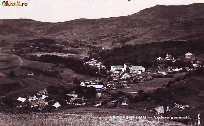 B2865 Sangeorz Bai Vedere generala necirculata 1937 B2865 Sangeorz Bai Vedere generala necirculata 1937
