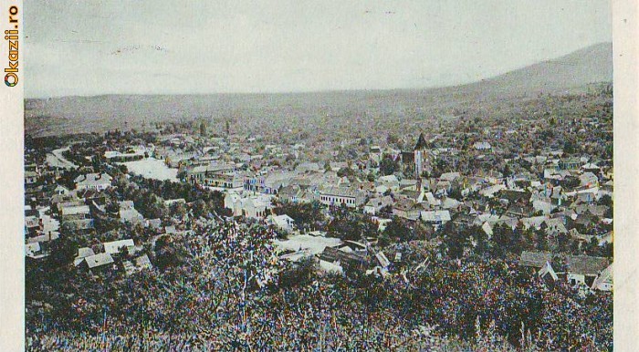 B2972 Sibiu Saliste Vedere Generala circulata 1927 B2972 Sibiu Saliste Vedere Generala circulata 1927