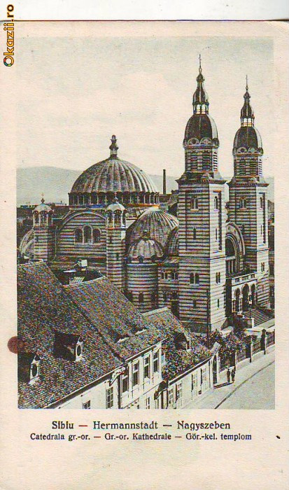 B2977 Sibiu Catedrala circulata 1931