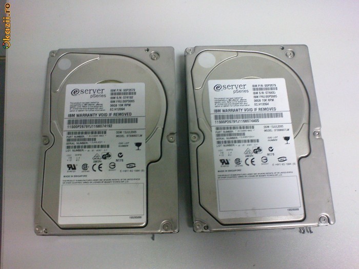 HDD IBM ULTRA320 SCSI 36,7GB (Seagate Cheetah 10K) foto mare HDD IBM ULTRA320 SCSI 36,7GB (Seagate Cheetah 10K) foto mare