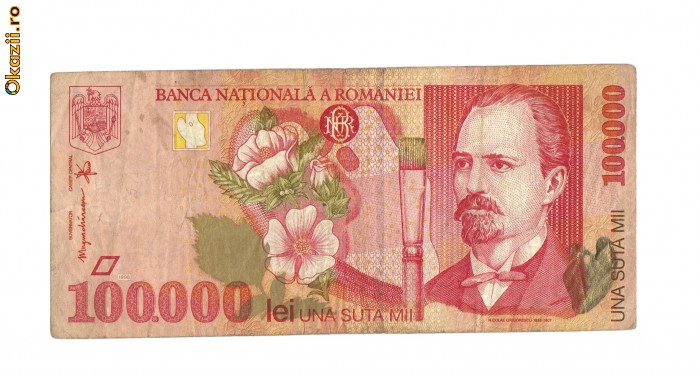 Romania 100 000 Lei 1998
