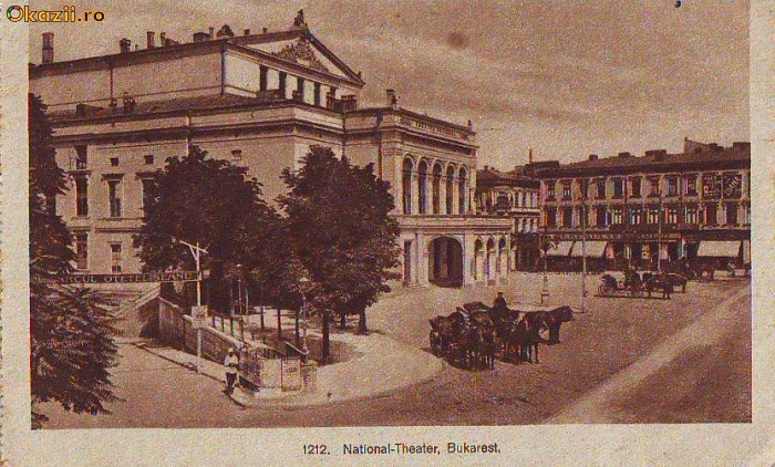 B3285 Bucuresti Teatrul National Muscali necirculata , scrisa