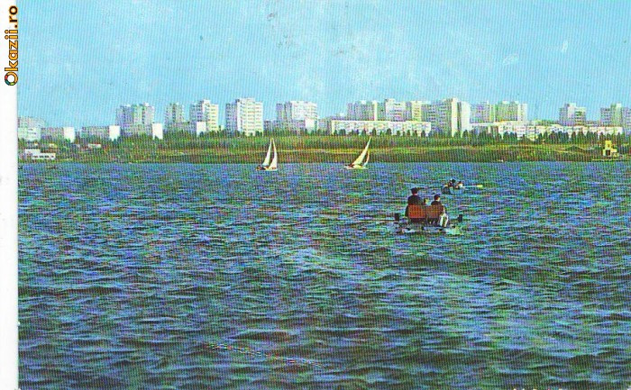 S11264 CONSTANTA Pe lacul Siutghiol circulat 1988