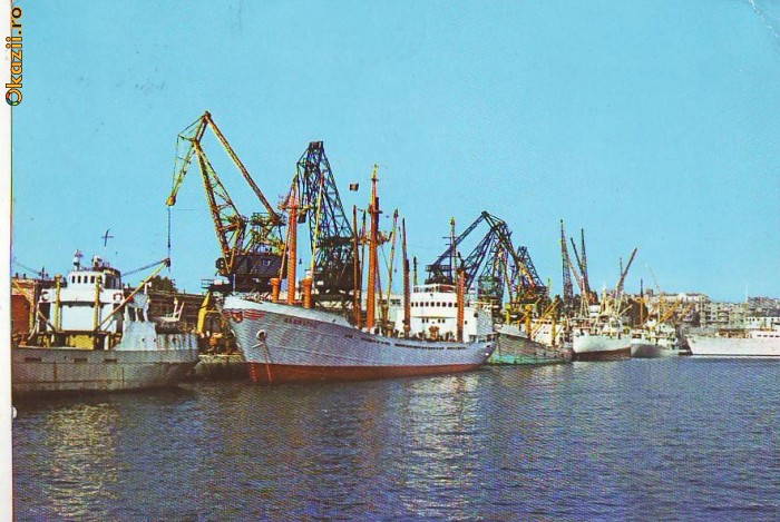 S11265 CONSTANTA Vedere generala din port circulat 1969