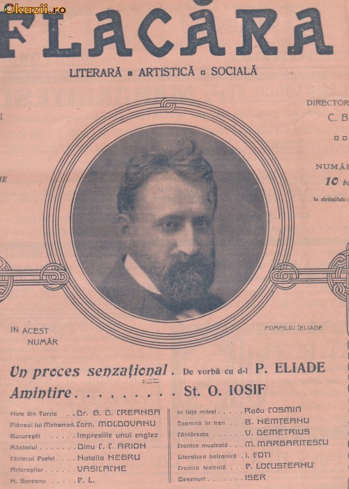 Revista Flacara : Pompiliu Eliade (1912,desene Iser) Revista Flacara : Pompiliu Eliade (1912,desene Iser)