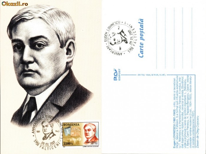 Maxima Eugen Lovinescu, critic si istoric literar roman Maxima Eugen Lovinescu, critic si istoric literar roman