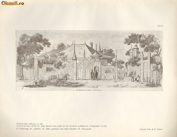 Plansa - Mahalaua STELEA, la 1841-repro-Dossault
