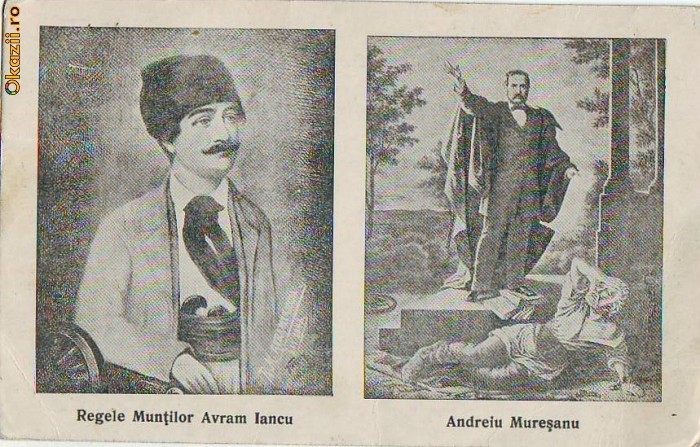 B081 Avram Iancu , Andreiu Muresanu circulata 1926 B081 Avram Iancu , Andreiu Muresanu circulata 1926