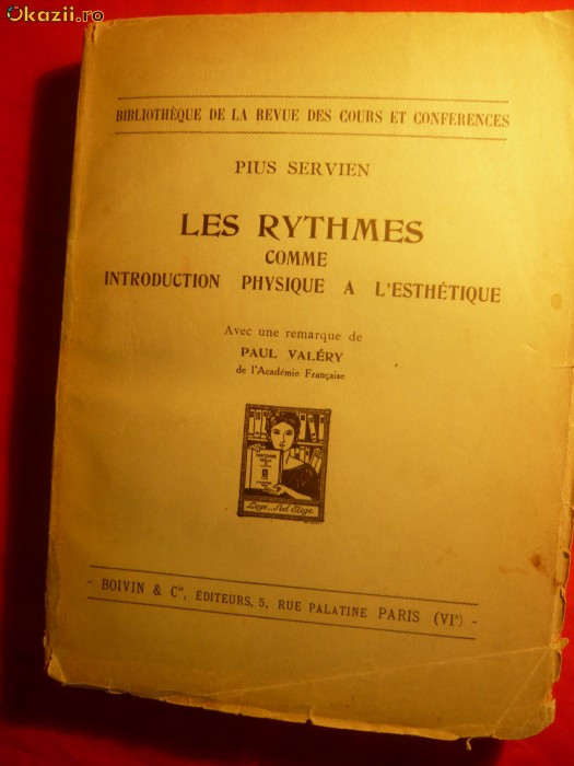 Pius Servien - Les Rythmes - ed. Paris 1930