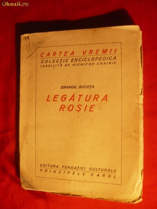EMANOIL BUCUTA - LEGATURA ROSIE -Nuvele- cca1928