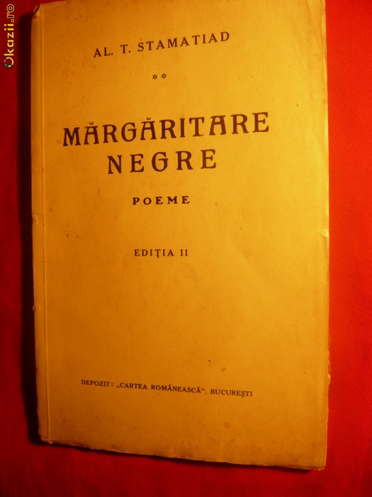 AL.STAMATIAD -MARGARITARE NEGRE -Ed.II - 1920