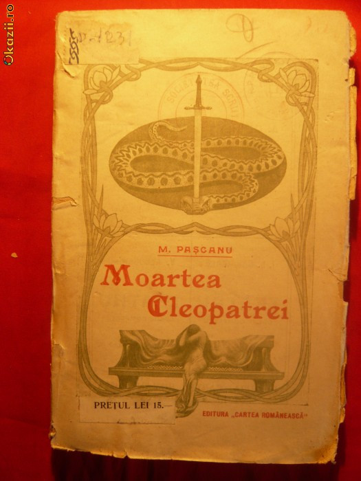 M. PASCANU - MOARTEA CLEOPATREI - 1920