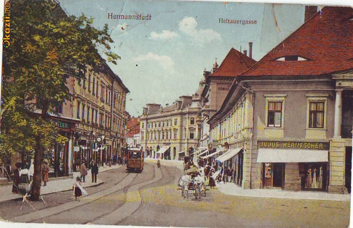 Bo104 Sibiu Strada Heltauer circulata 1918