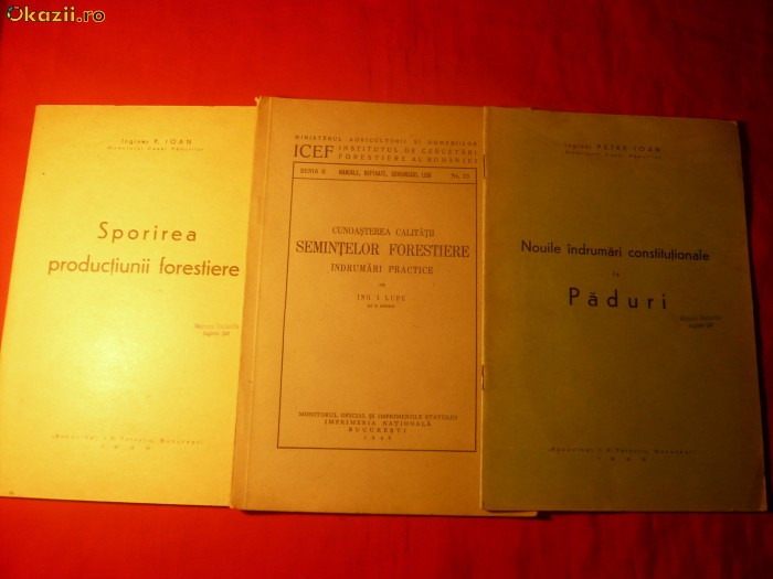 3 STUDII - TEMATICA FORESTIERA 1939- 1948