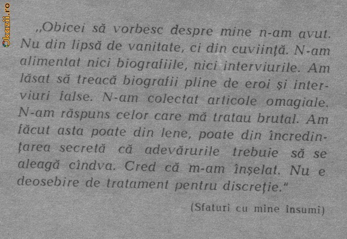 Constantin Mitru - Sadoveanu despre Sadoveanu
