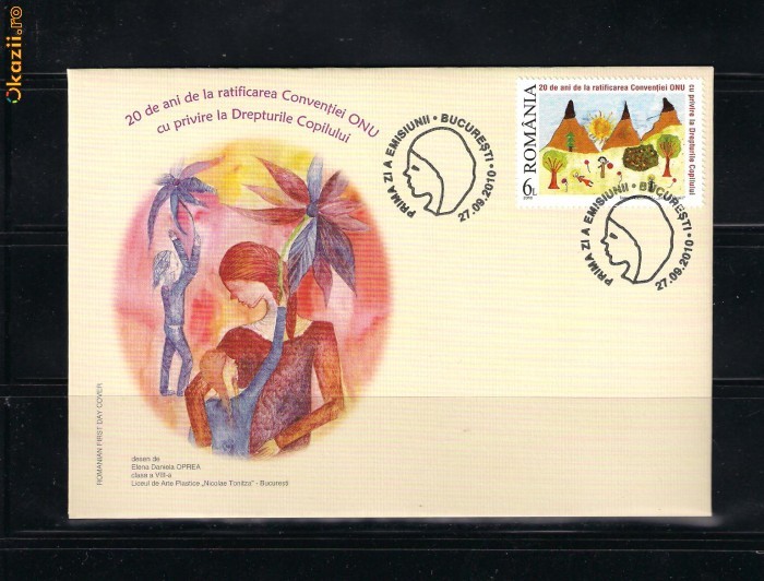 ROMANIA-2010 DREPTURILE COPILULUI + FDC - LP 1879 ROMANIA-2010 DREPTURILE COPILULUI + FDC - LP 1879