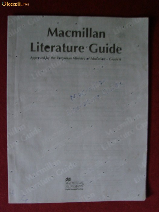MACMILLAN LITERATURE GUIDE GRADE 9 foto mare MACMILLAN LITERATURE GUIDE GRADE 9 foto mare