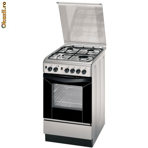 Aragaz Indesit - inox foto mare Aragaz Indesit - inox foto mare