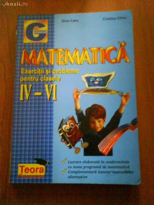 1610 GCaba,C.Chiru Matematica ,exercitii si probleme IV-VI 1610 GCaba,C.Chiru Matematica ,exercitii si probleme IV-VI