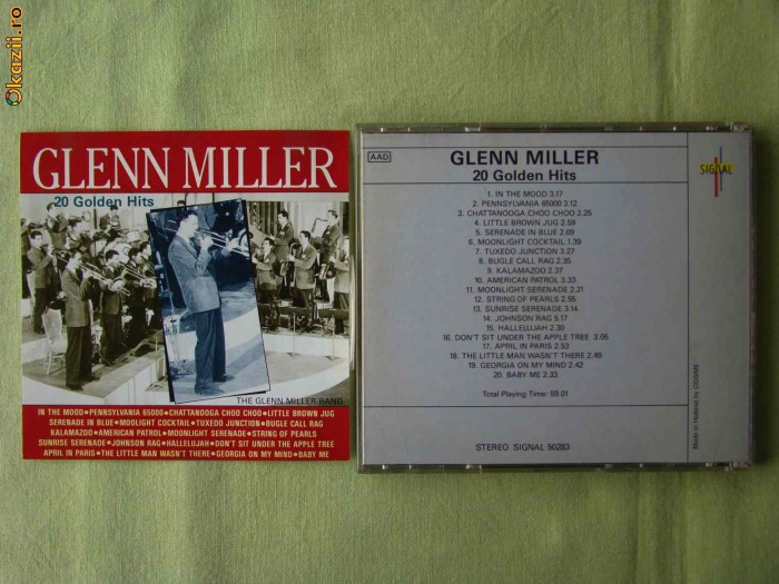 GLENN MILLER - 20 Golden Hits - C D Original ca NOU GLENN MILLER - 20 Golden Hits - C D Original ca NOU