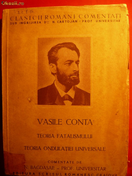 V. CONTA Teoria fatalismului - Teoria Ondulatiei Univ.-cca 1942
