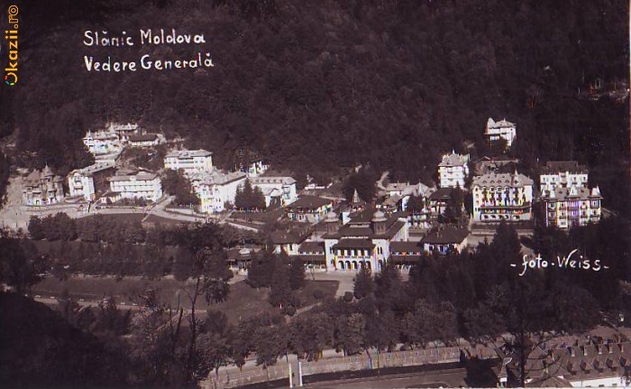B170 Slanic Moldova Vedere generala circulata 1937 B170 Slanic Moldova Vedere generala circulata 1937