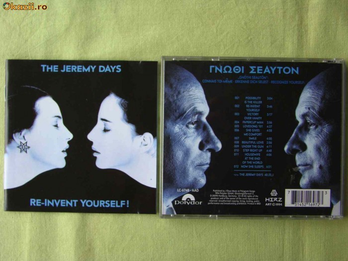 THE JEREMY DAYS - Re-Invent Yourself - C D Original ca NOU THE JEREMY DAYS - Re-Invent Yourself - C D Original ca NOU