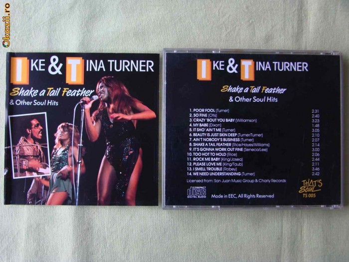 IKE and TINA TURNER - Shake A Tail Feather - C D Original IKE and TINA TURNER - Shake A Tail Feather - C D Original