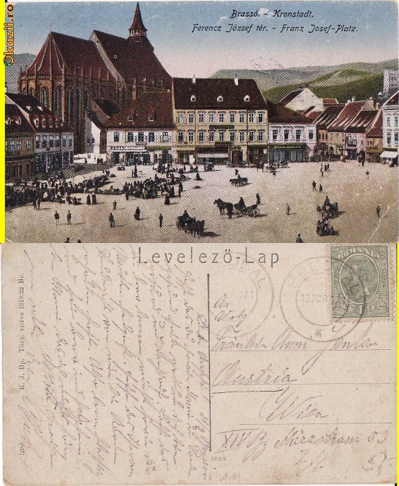 Brasov - Piata Franz Josef-animata Brasov - Piata Franz Josef-animata
