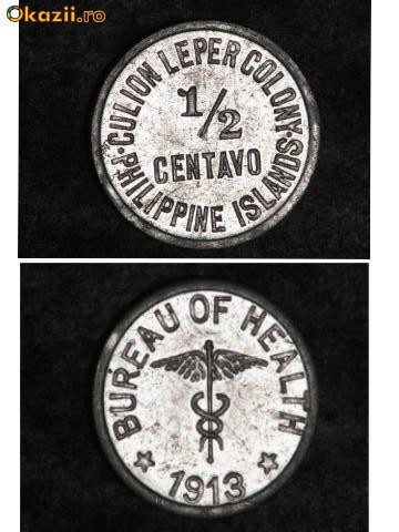bnk mnd Insula Culion 1/2 centavo 1913 bnk mnd Insula Culion 1/2 centavo 1913