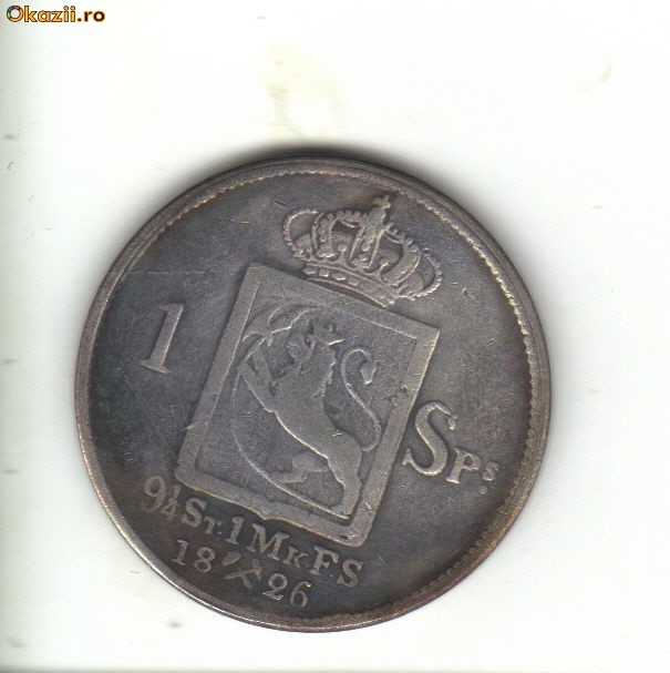 bnk mnd Norvegia specie daler 1826 REPLICA
