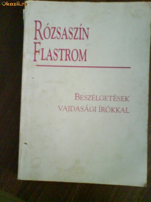 2323 Roszaszin Flastrom Beszelegetesek Vajdasagi Irokkal