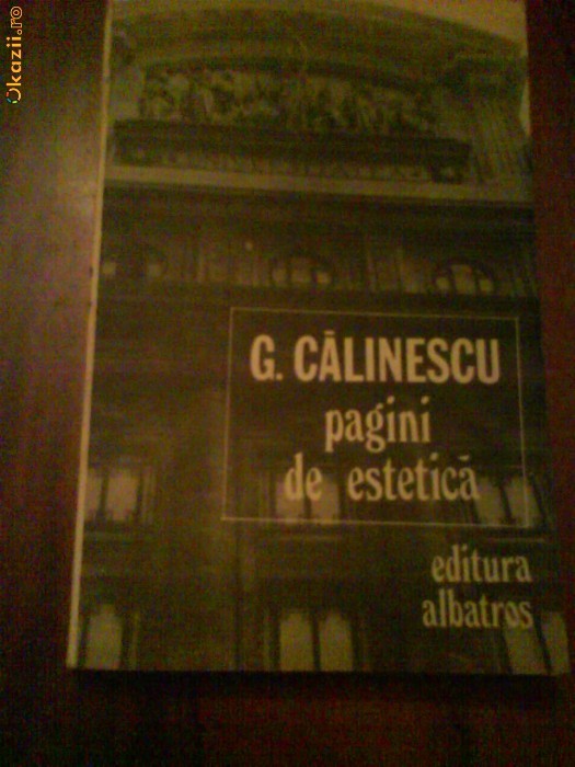 2278 G.Calinescu Pagini de estetica
