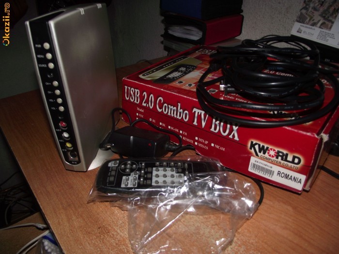 Tv Tuner Kworld Usb Combo Box Standalone Fara Pc