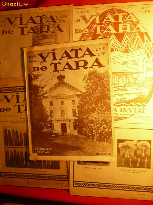 VIATA DE TARA - 15 Exemplare ale Revistei intre 1926- 1929