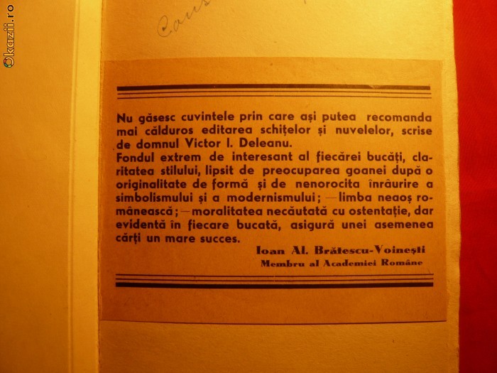 VICTOR I. DELEANU - GENERATIE SACRIFICATA - 1940 VICTOR I. DELEANU - GENERATIE SACRIFICATA - 1940