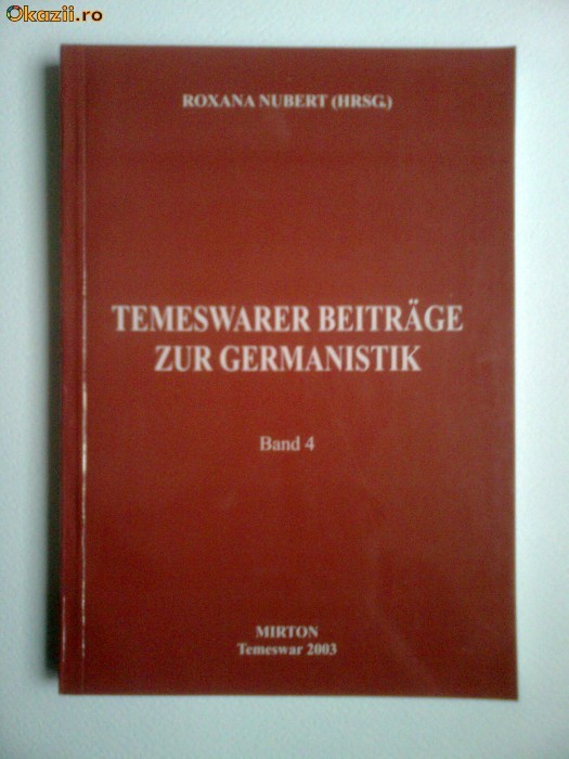 BANAT-STUDII TIMISORENE DE GERMANISTICA,VOL4,TIMISOARA